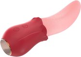 longziming Lick Tong Vibrator - Zuiger en Likkende Stimulator - Sex Toy voor Vrouwen - Stimulator met Likkende Tong - Voor Koppels - Silicone Erotisch Speelgoed
