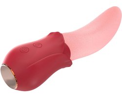 longziming Lick Tong Vibrator - Zuiger en Likkende Stimulator - Sex Toy voor Vrouwen - Stimulator met Likkende Tong - Voor Koppels - Silicone Erotisch Speelgoed