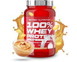 Scitec Nutrition Scitec Nutrition ® - 100% Whey Protein Professional (920 gram - Peanut Butter) - Pindakaas - 30 eiwitshakes - Premium proteine poeder met leucine, glutamine, arginine, taurine, papaïne en bromelaïne