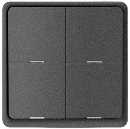 Moes Scène Switch zwart | Zigbee | Werkt met Tuya Smart ...