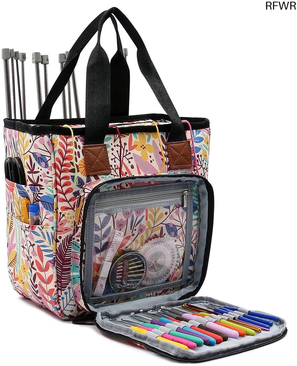 RFWR® Draagbare Opbergtas voor Garen en Brei-Accessoires