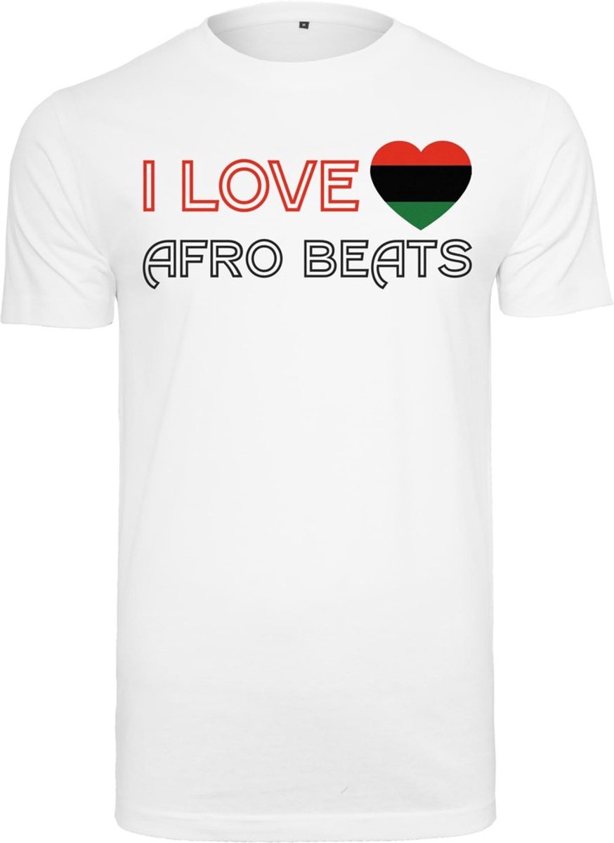 Mister Tee I Love Afro Beats Heren T-shirt S Wit