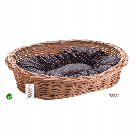 Lux4Kids Retro kinderwagen, wilgenmand, natuurvlechtwerk, handgemaakt