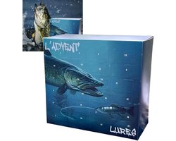 Kerst Adventskalender - Cadeau voor visliefhebbers - Kerst Vishaak Blind Box Adventskalender - Kerst Aftelkalender - 24 Dagen Aftelkalender - Harde en Zachte Aas Visaccessoires voor Reservoirs, Rivieren, Vijvers en Buitenactiviteiten