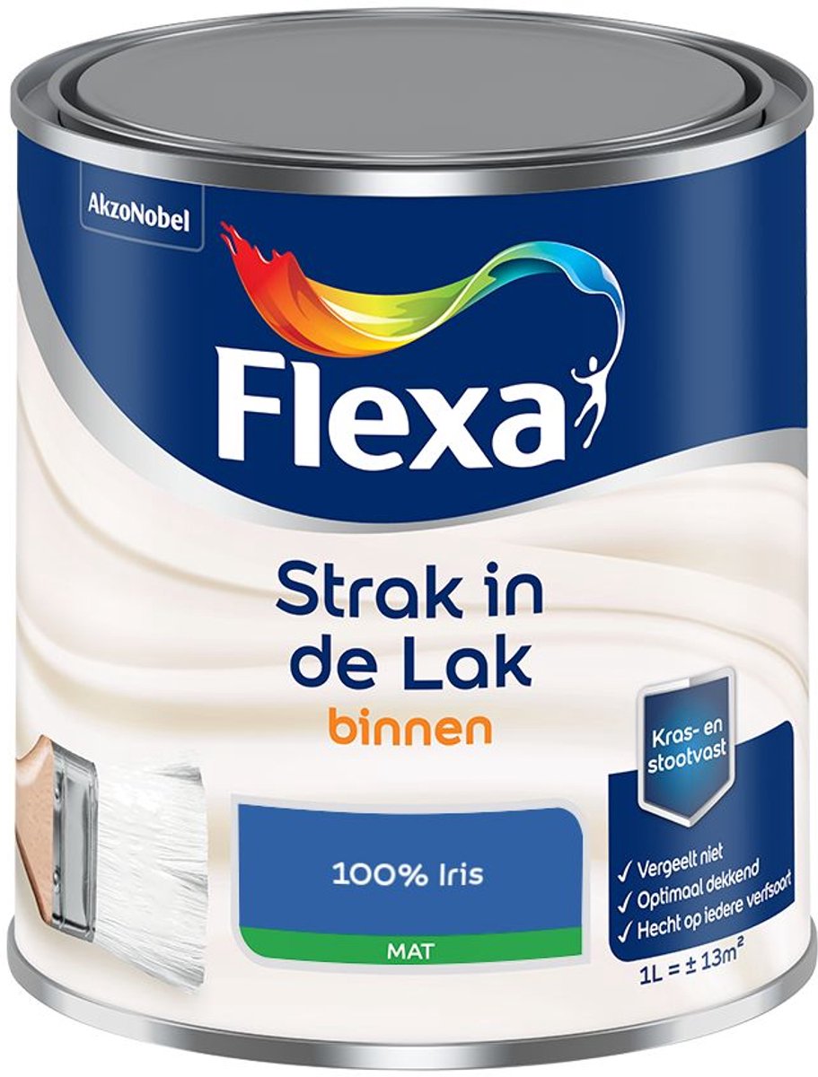 Flexa - Strak in de Lak Binnenlak Mat - 100% Iris - Mengverf - 1 L