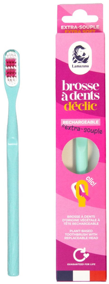 Lamazuna Toothbrush extra soft water green 1 Stuks