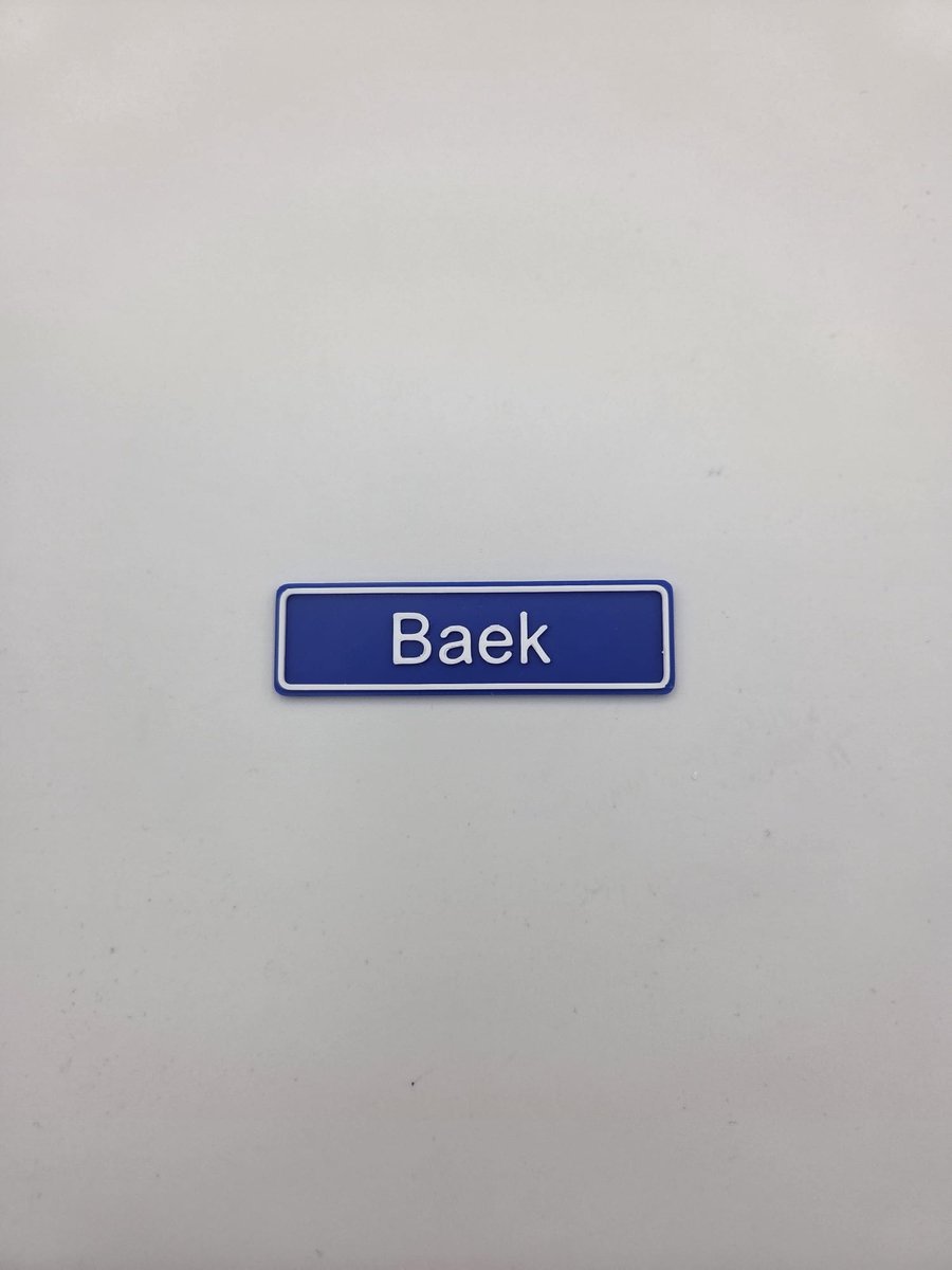3D plaatsnaam speldje Baek