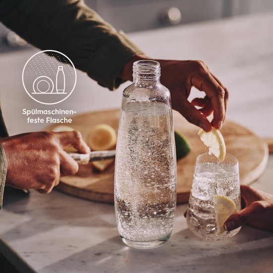 SodaStream Glazen Karaffen 1L Duo Pack | 2 Stuks | Alleen geschikt voor SodaStream DUO Bruiswatertoestel