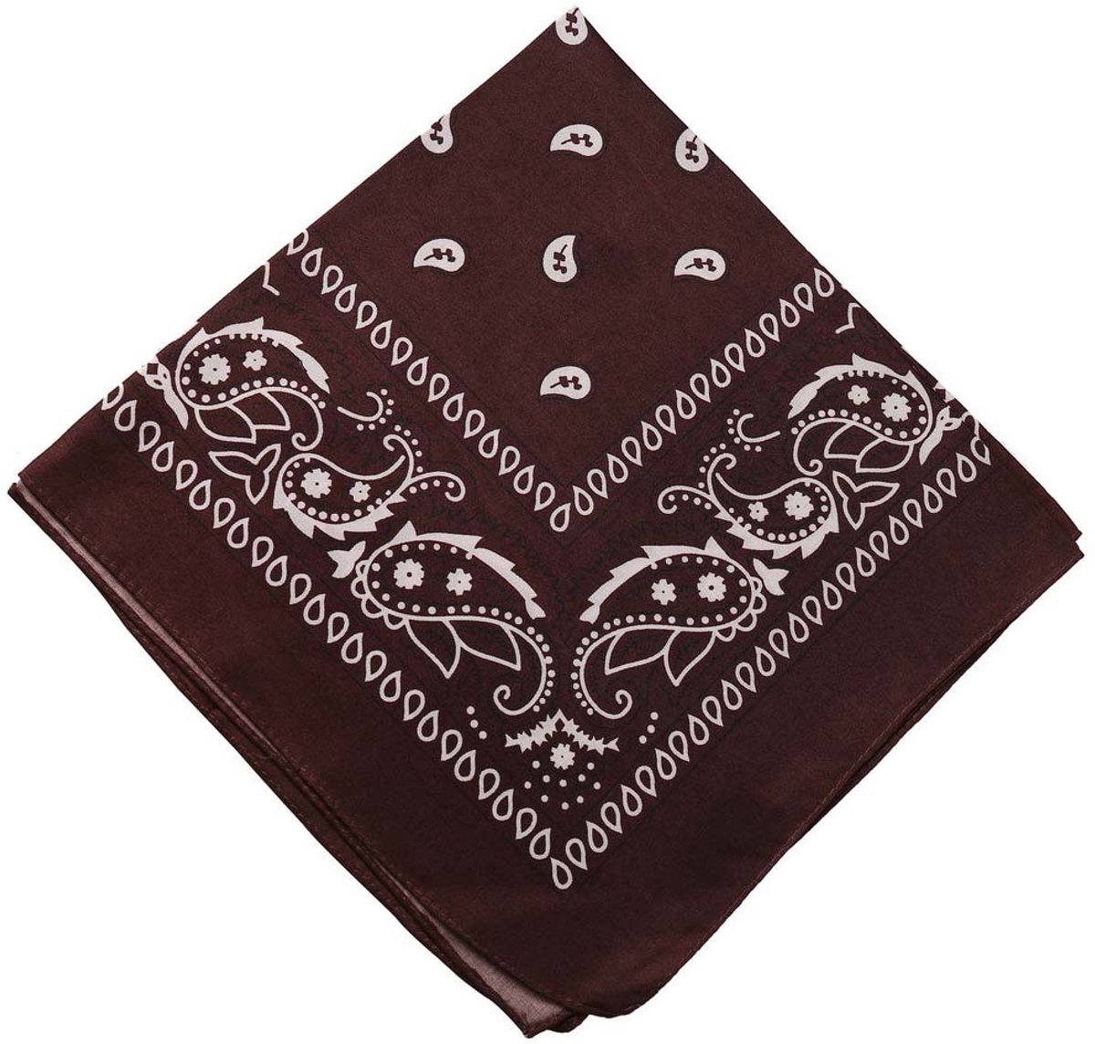 Neckerchief sjaal - multifunctioneel - voor fietsen of als hoofdband - koffiekleur