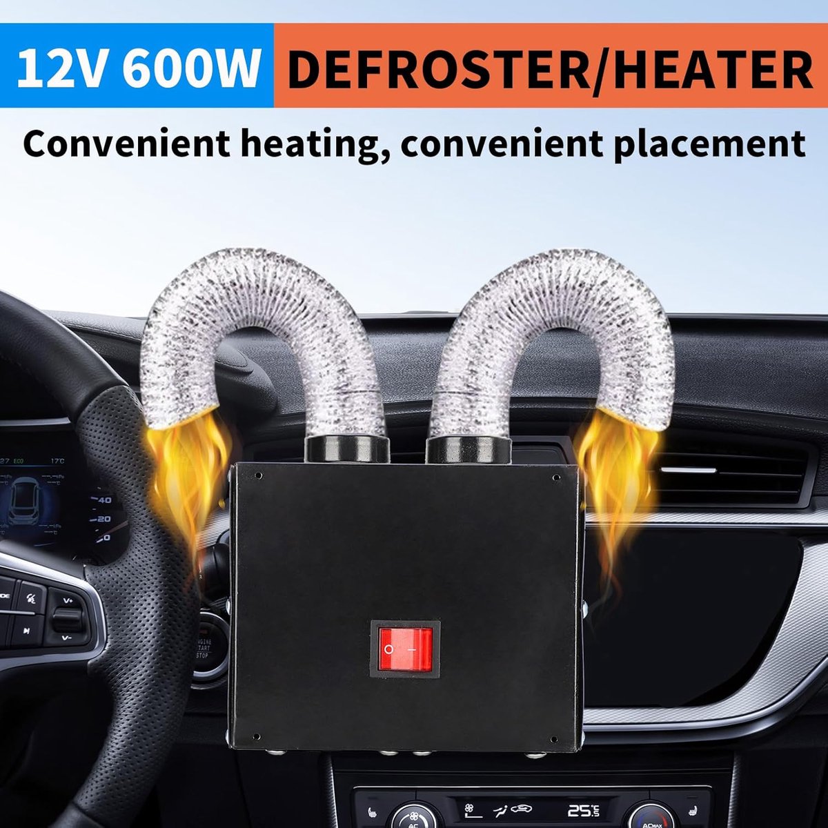 Draagbare autoverwarming, 90 graden instelbaar, elektrische