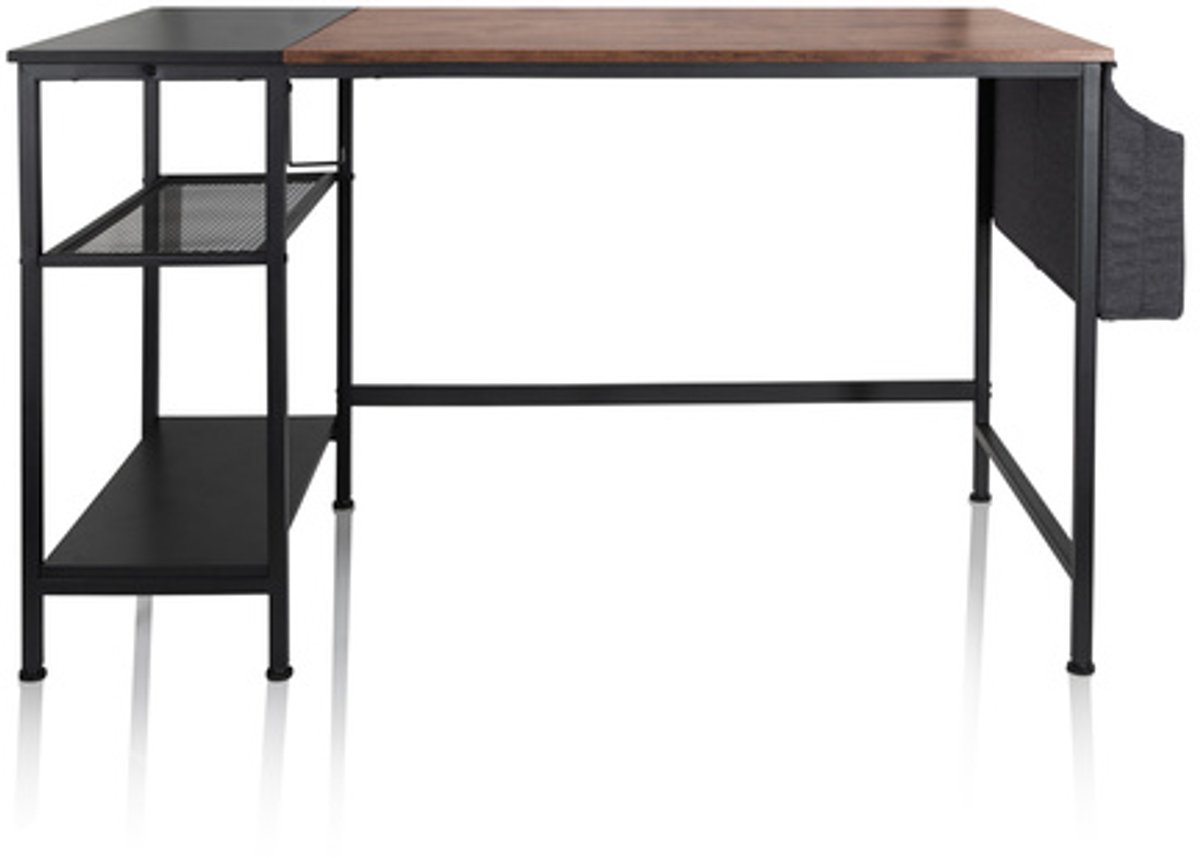 hjh office Bureau WORKSPACE H I 120 x 60 cm zwart/bruin hjh OFFICE