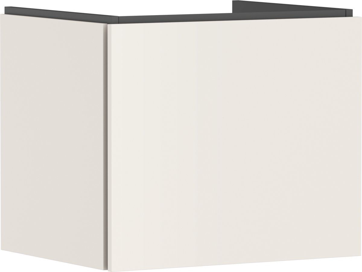 hansgrohe Xilesa E - Badmeubel - 580/470mm maat - 1 lade - Voor wastafel - Sand Matt Beige