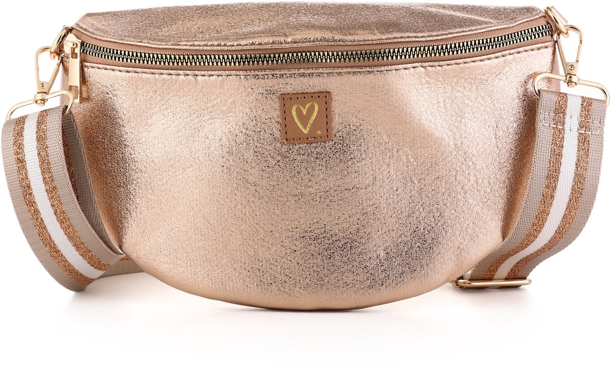 Heuptasje / Crossbodytas Nola - Metallic Champagne