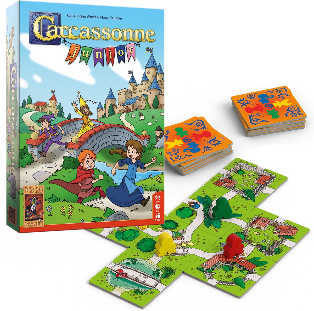 999 Games - Carcassonne - Junior - Bordspel - Vanaf 4 jaar - Kinderspel - Gezelschapsspel - Educatief spel — afbeelding 5