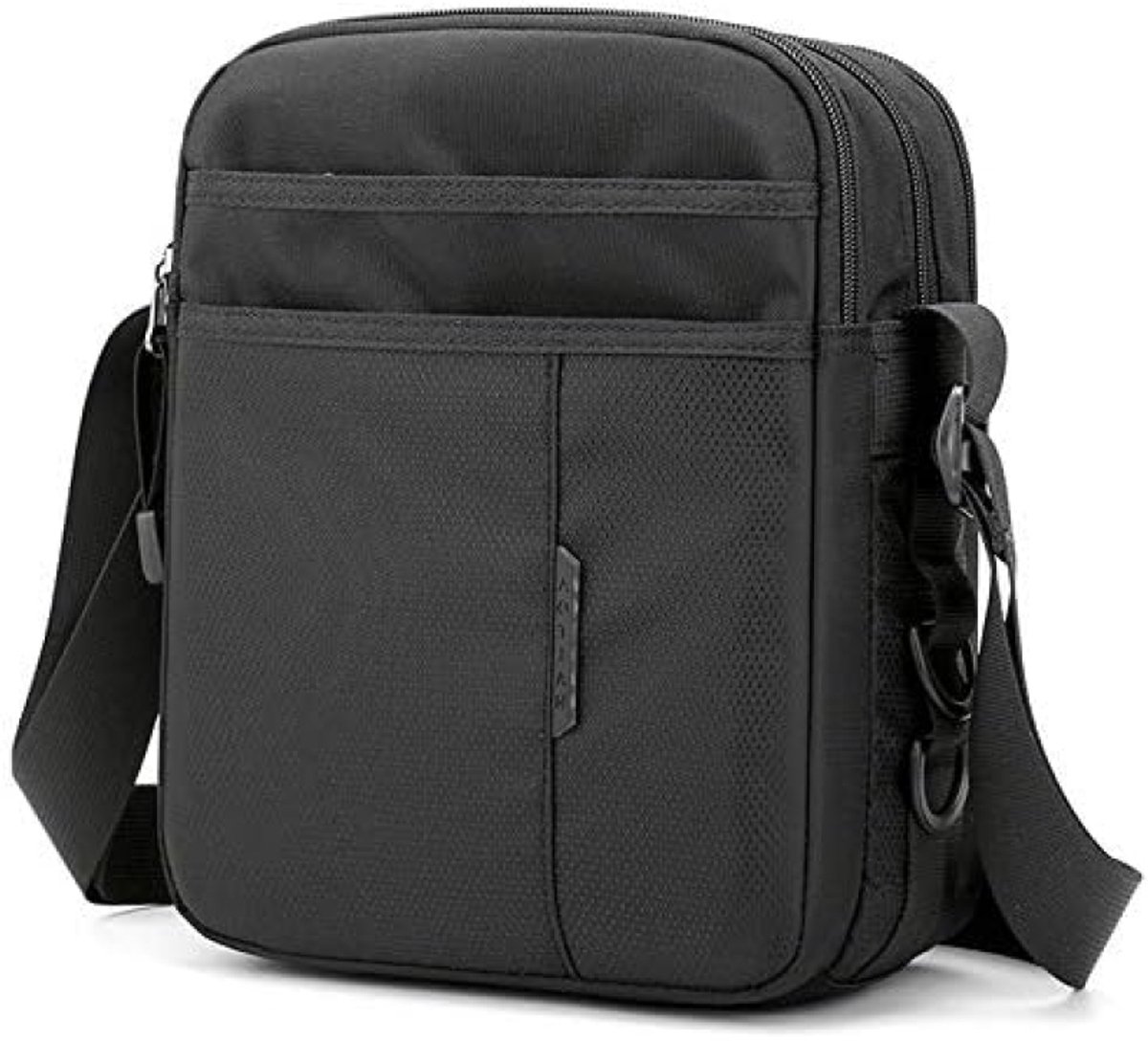 Grote Schoudertas voor Laptop en Tablet - Multifunctionele Werktas voor Mannen en Vrouwen - Waterdichte Aktetas met Meerdere Vakken - Geschikt voor 11 inch Laptops - Zwart