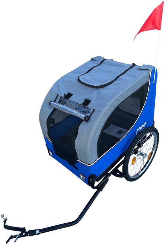Hondenfietskar Opvouwbaar – Blauw/Zwart – Waterdicht – Tot 30kg — afbeelding 3