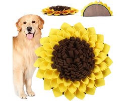 Zonnebloem Snuffelmat voor Honden - Snuffelmat Hond - Snuffelmat Honden - Puzzle Hond - 38X38