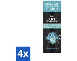 4 x Lenor Unstoppables - Geurbooster - Fris - 13 Wasbeurten - Lenor Unstoppables - Geurbooster - Wasverfrissers - Langdurige Geur - Frisse Geur