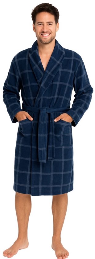 FashGudim Heren badjas met capuchon van pluche met zwarte rand, volledige lengte, pluche lange badjas voor heren, groot en lang, warme fleece badjassen, huisbadjassen, Grijs, XXL-3XL Plus Tall
