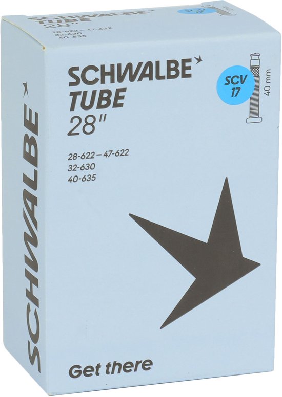 Schwalbe binnenband clik valve SCV17 28 inch 28/47-622/635 60mm van Schwalbe — afbeelding 2