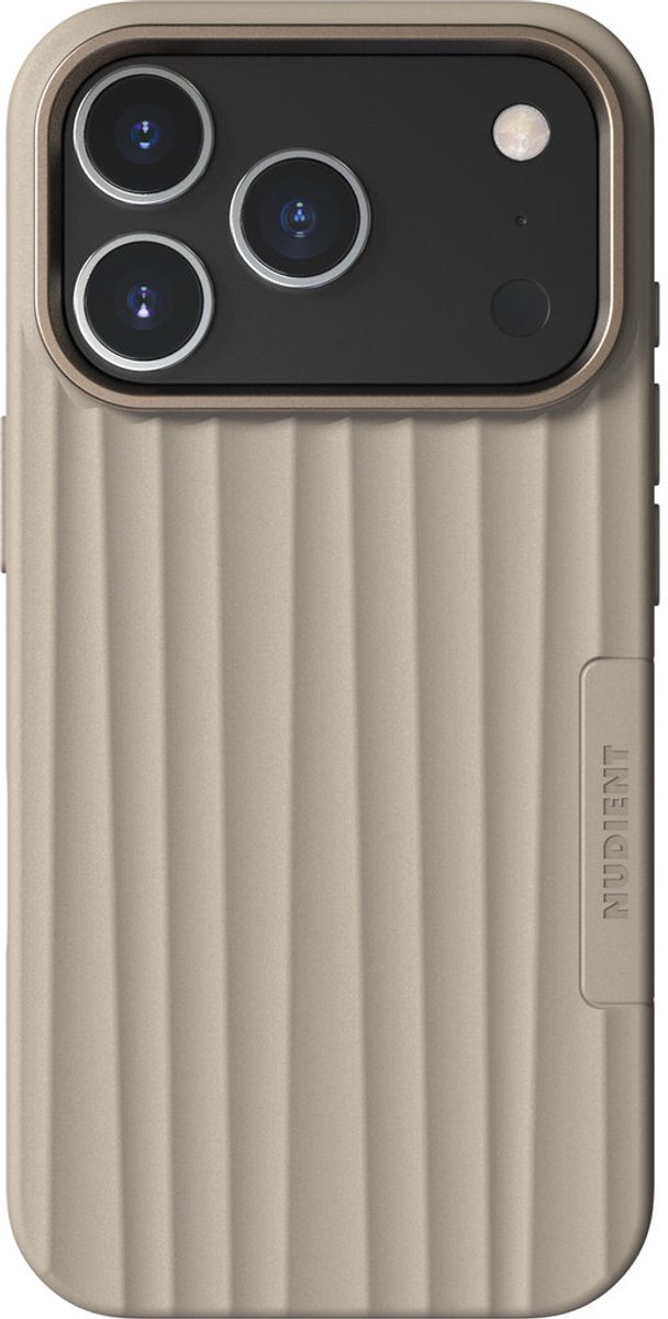 Nudient Bold MagSafe Case geschikt voor Apple iPhone 17 Pro Linen - Beige