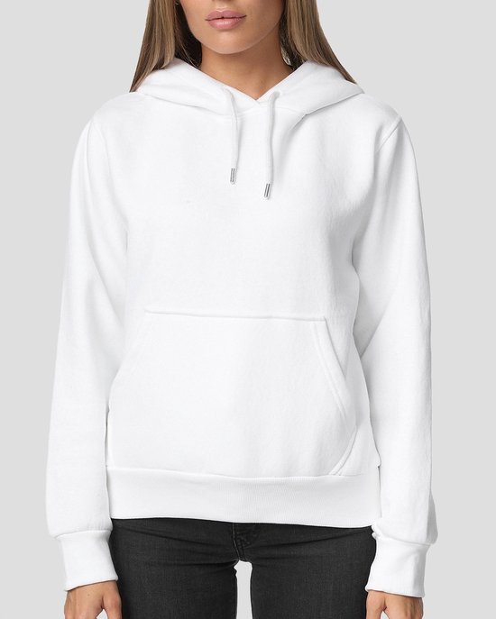 Smith & Solo Hoodie Dames - Sweatshirt Dames Met Capuchon - Katoen - Wit XL