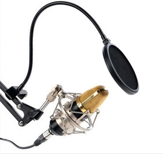 Pop Filter, Aokeo - Protetor De Microfone De Malha Metálica