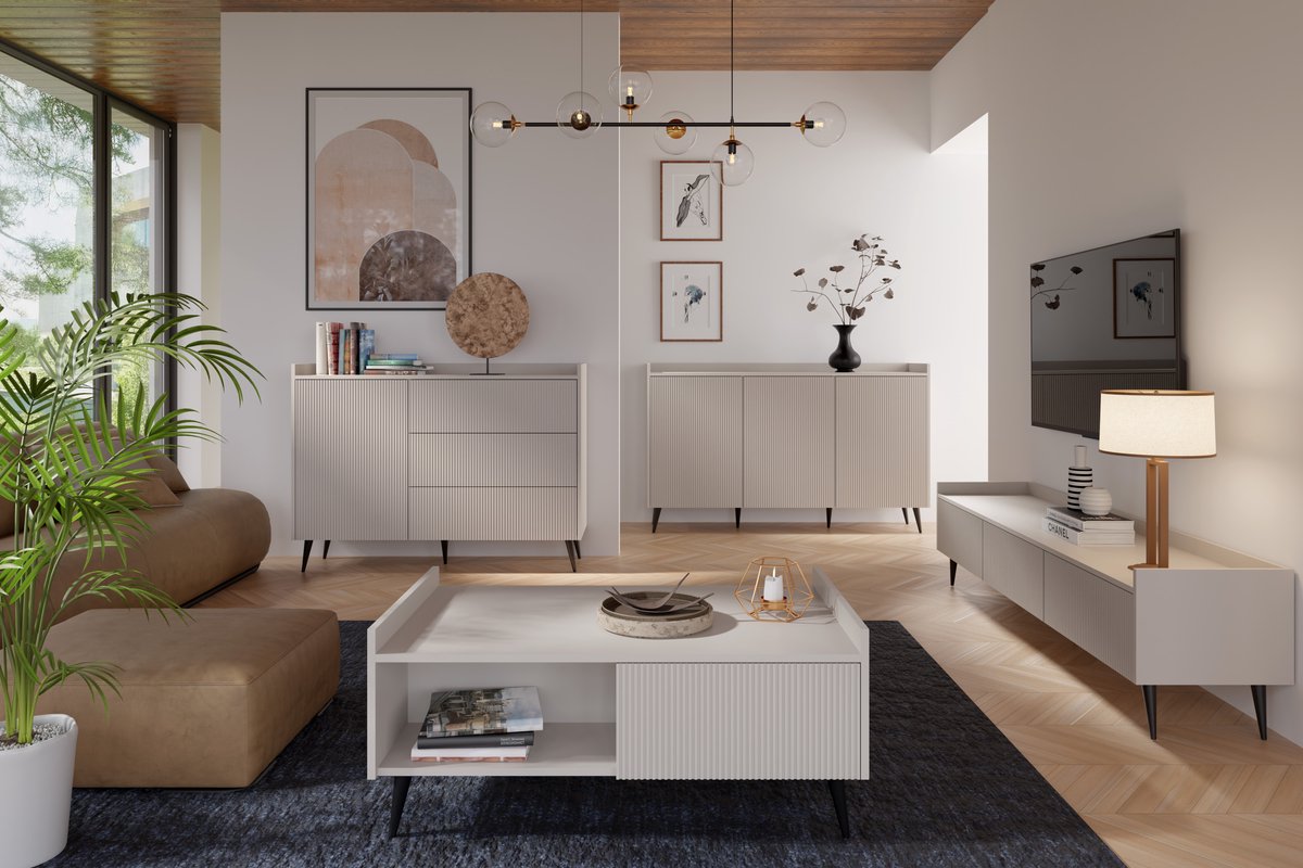 AZ-Home AZ Home Dressior ADEMO 2 150cm Kasjmier Kast Commode Opbergkast Woonkamer 150x92x41cm