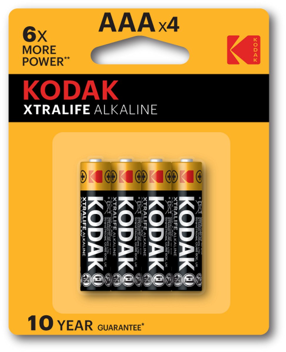Kodak Xtralife – AAA – 4 stuks