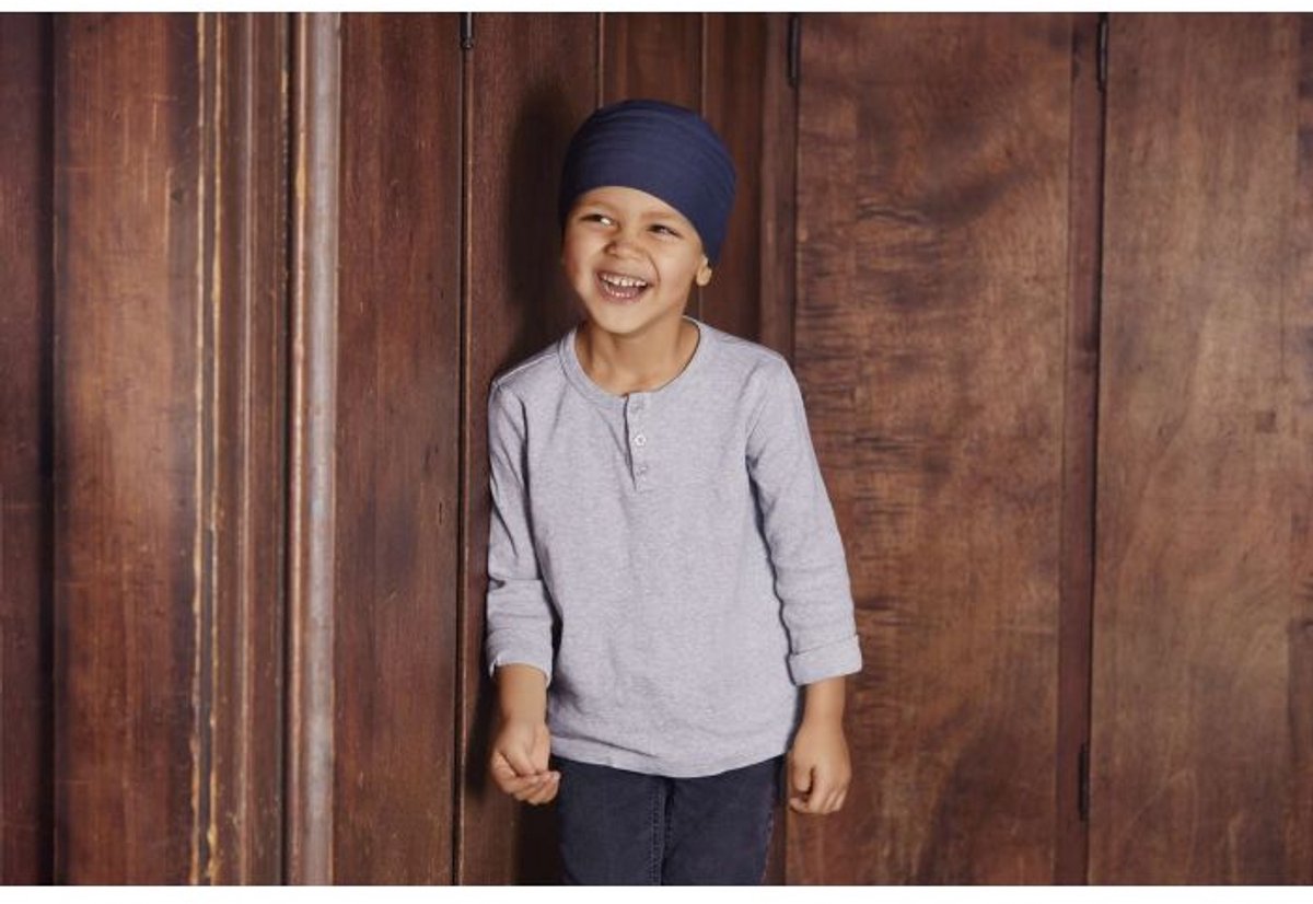 petite tiger denim (6-12 jaar)- petite peanut headwear - chemo - alopecia