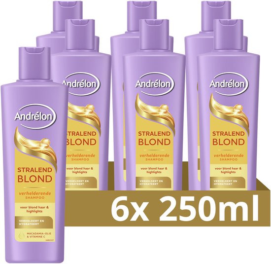 Andrélon - Shampoo - Stralend Blond - 6 x 250 ml