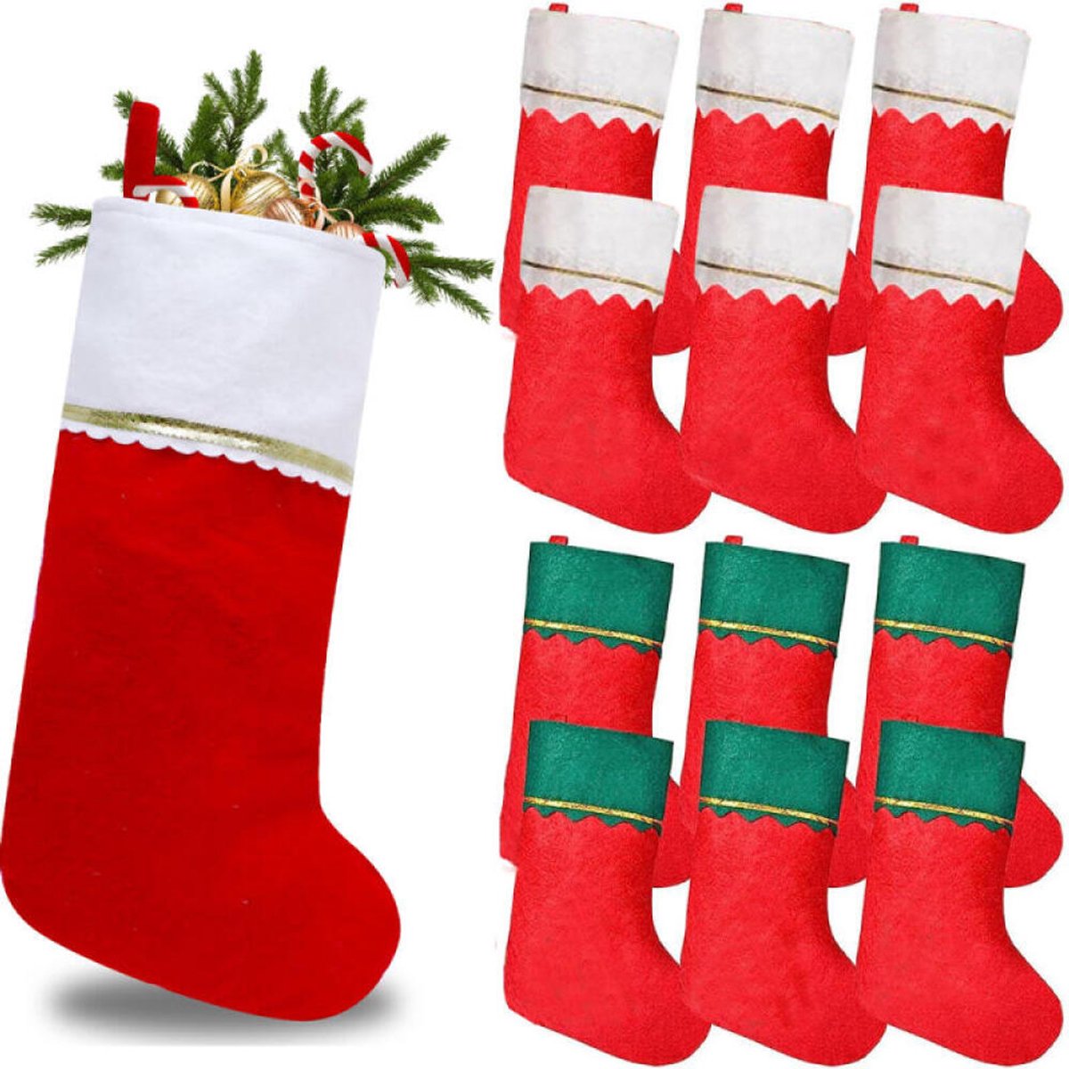 Kerstsok naaien met gratis patroon Kerstsok naaien met gratis patroon