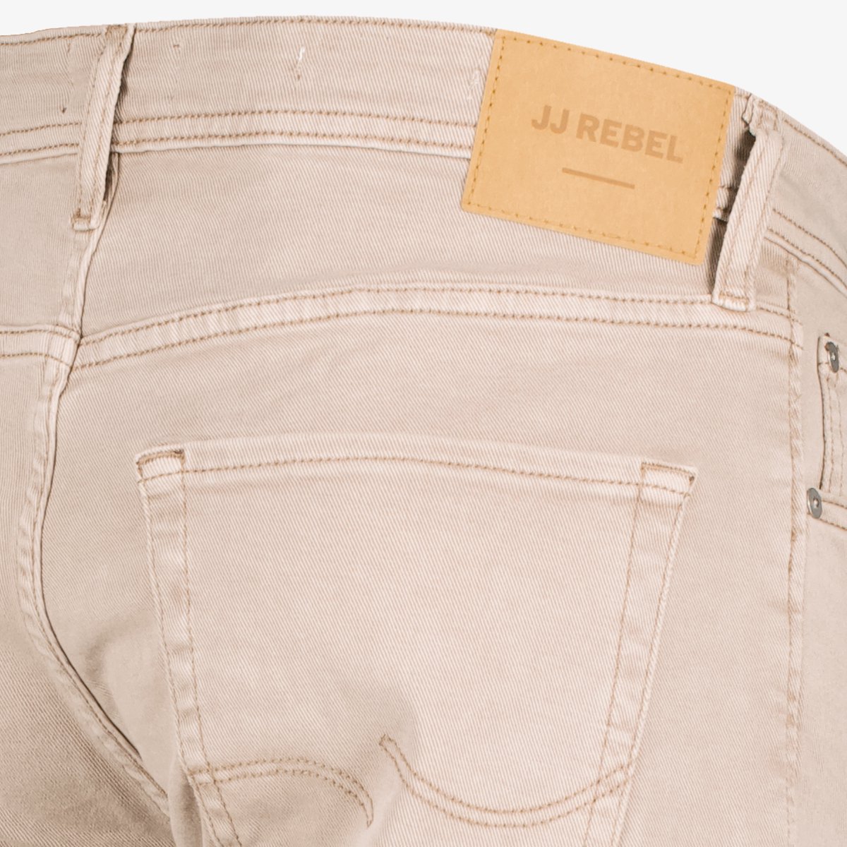 JJ REBEL Micky heren jeans beige lengte — afbeelding 2