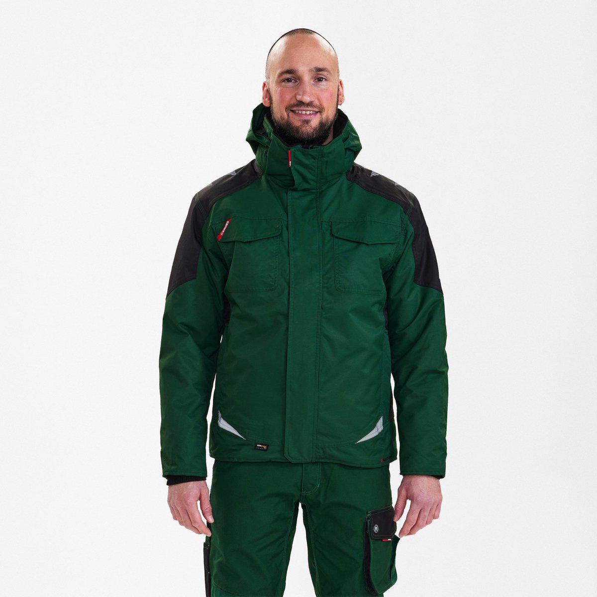 Engel Galaxy winterjack 1410-354 - Green / Black - 2XL