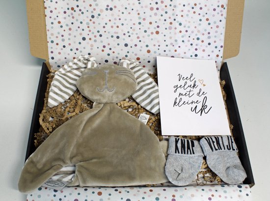 Brievenbus cadeau Hoera een Baby - cadeau baby - cadeau zwangerschap - kraamcadeau