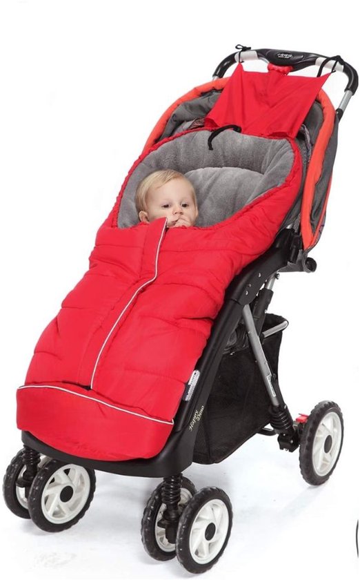 ZONSUSE Voetenzak voor kinderwagen winter, met capuchon en trekkoord, ritssluiting, afneembaar en wasmachinebestendig