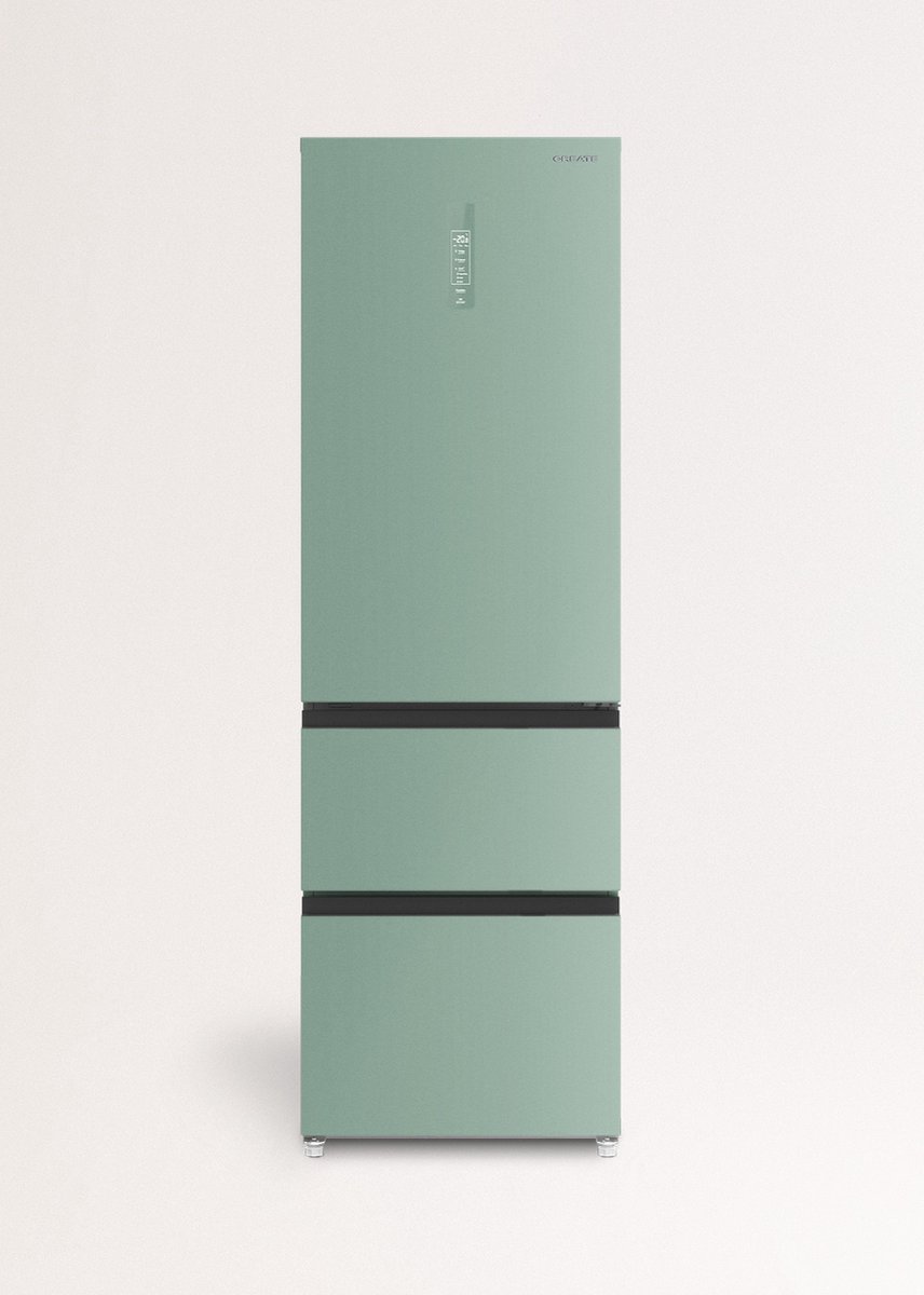 CREATE - 401L koelkast in Italiaanse stijl met Space Pro en Care+ - Sage - FRIDGE STUDIO COMBI PRO FLEX 401