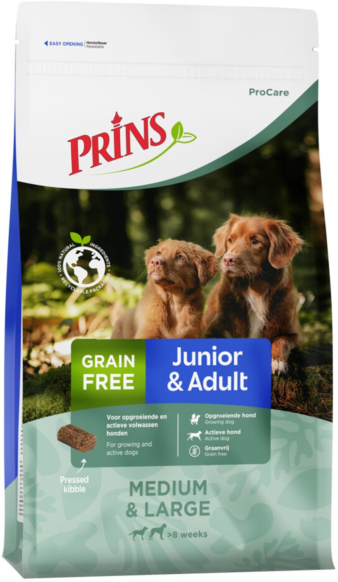 Prins - ProCare - Graanvrij Junior & Adult - Hondenvoer - 2 x 3kg