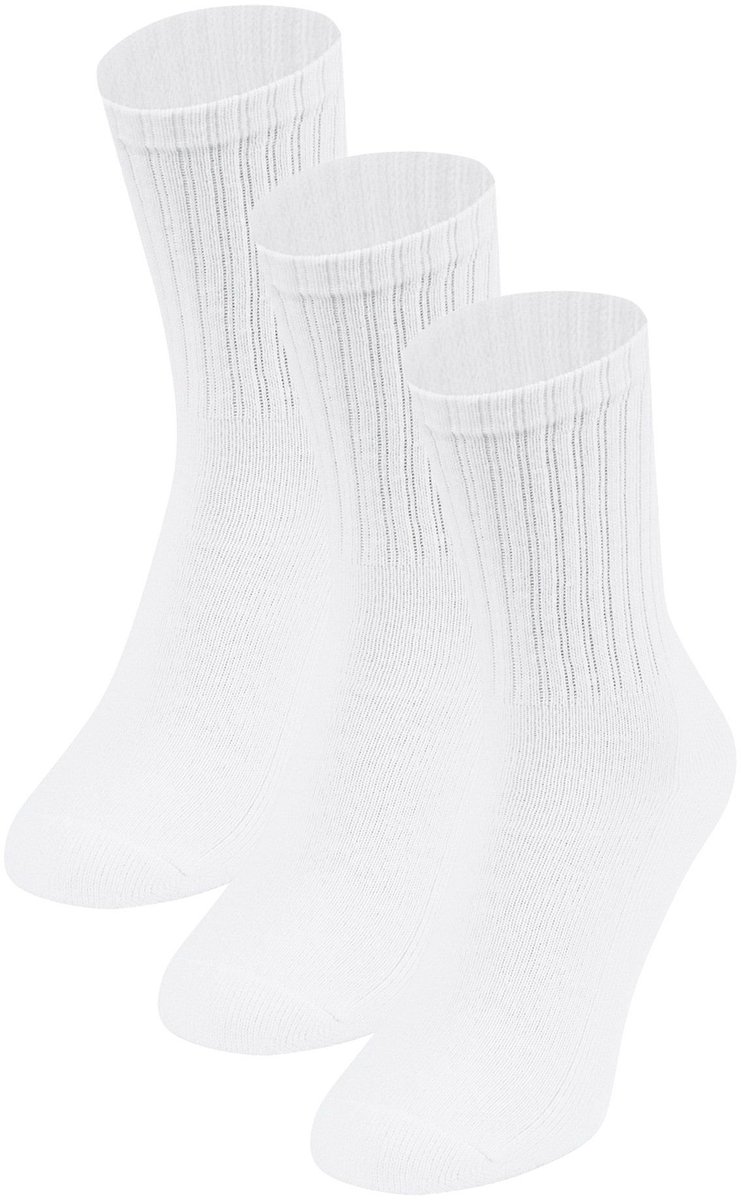 Jako - Sportkousen lang - 3-pack - Sportkousen Lang - 3-pack - 35 - 38 - Wit