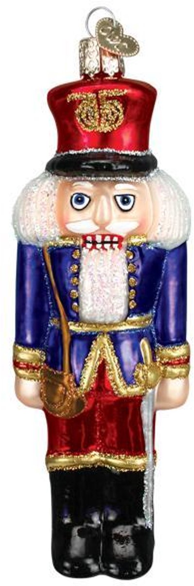 Kerstbal Notenkraker – Handgemaakt glazen ornament van Old World Christmas – 14,5cm
