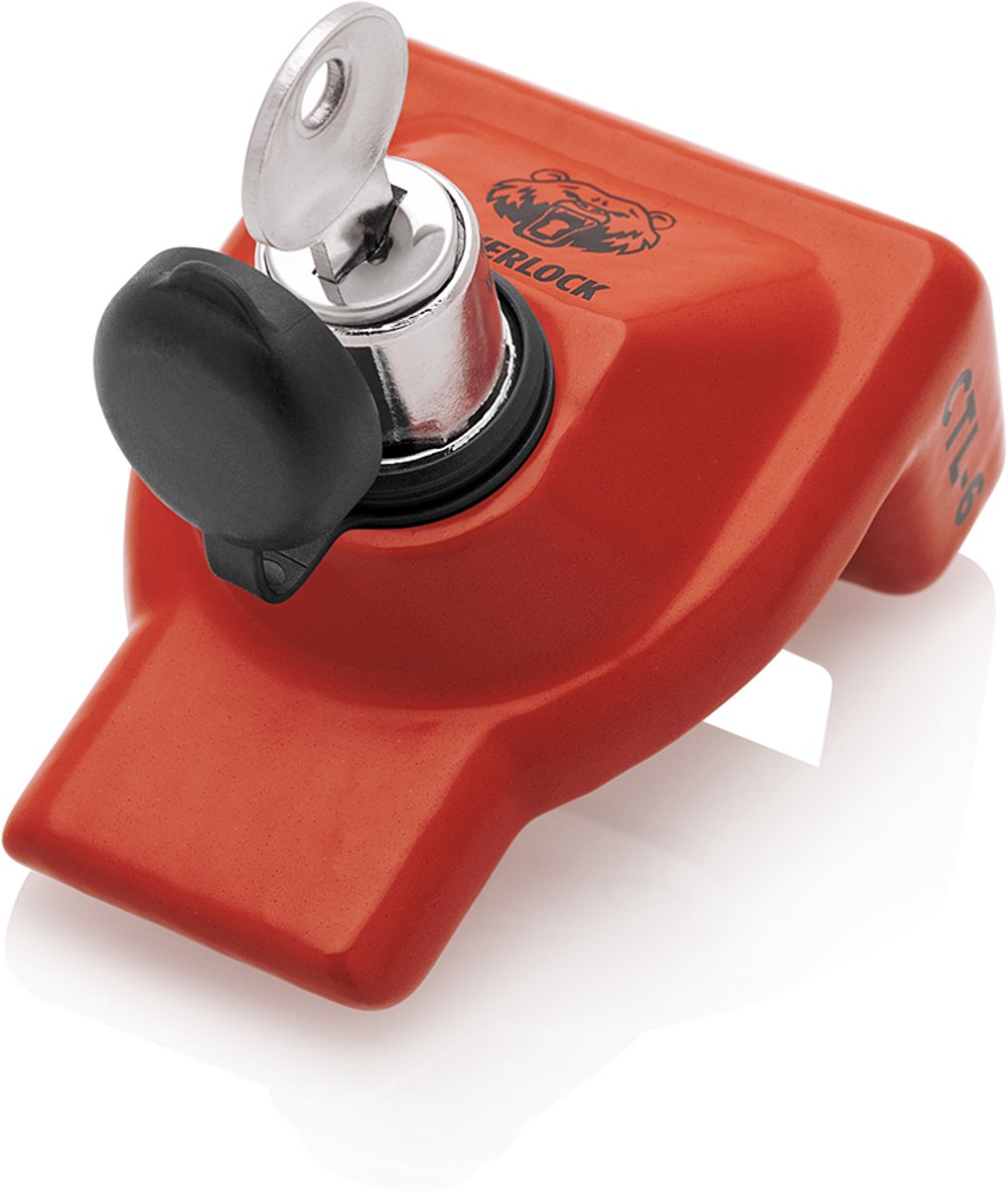 PowerLock Luchtkoppelingsslot voor Oplegger en Trailer – CTL-6 – Zwaar Gietstaal – Rood