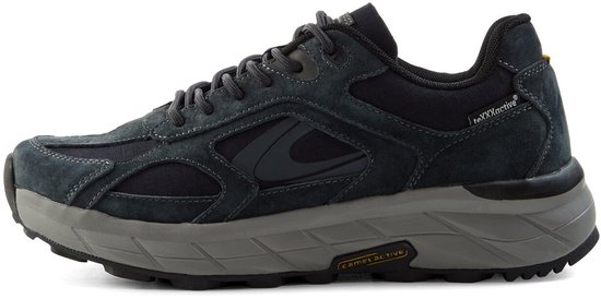 camel active teXXXactive® Sneakers van nubuckleer - Maat menswear-43 - Navy blauw