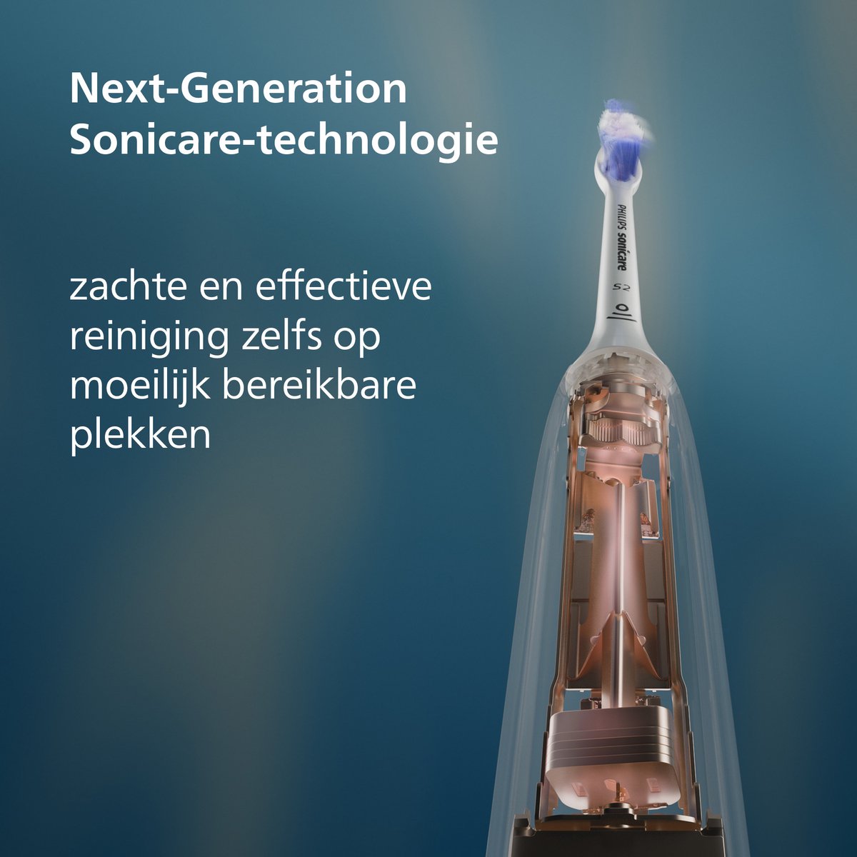 Philips Sonicare 5500 Series - Elektrische Tandenborstel - Zwart - Wittere tanden - HX7111/01 — afbeelding 3