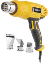 Powerplus Elektrisch Warmtepistool POWX1015 - Heteluchtpistool van 2000 W - Verfverwijderaar tot 600 °C - met 3 mondstukken