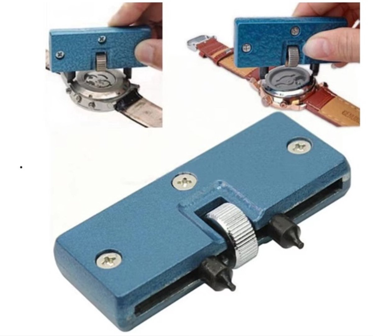 Verstelbare Horloge Opener - Case Back Remover Sluiter Gereedschap - Batterij Verwissel Tool voor Horlogereparatie