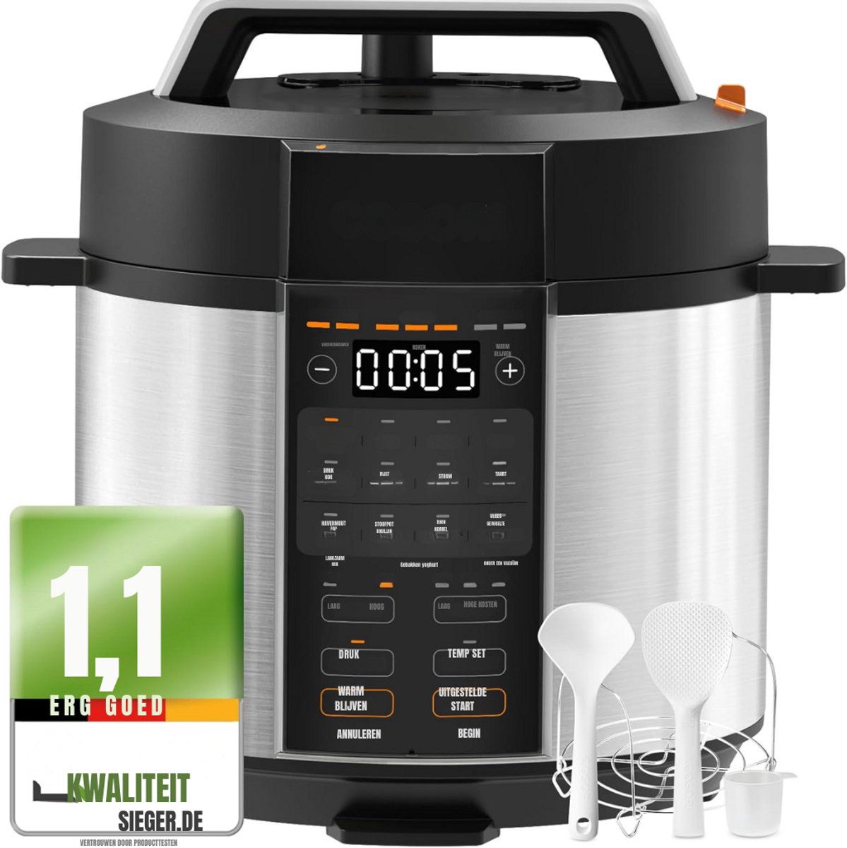 SCH® Multicooker - Multicookers - Zwart - 38cm x 34cm x 32cm