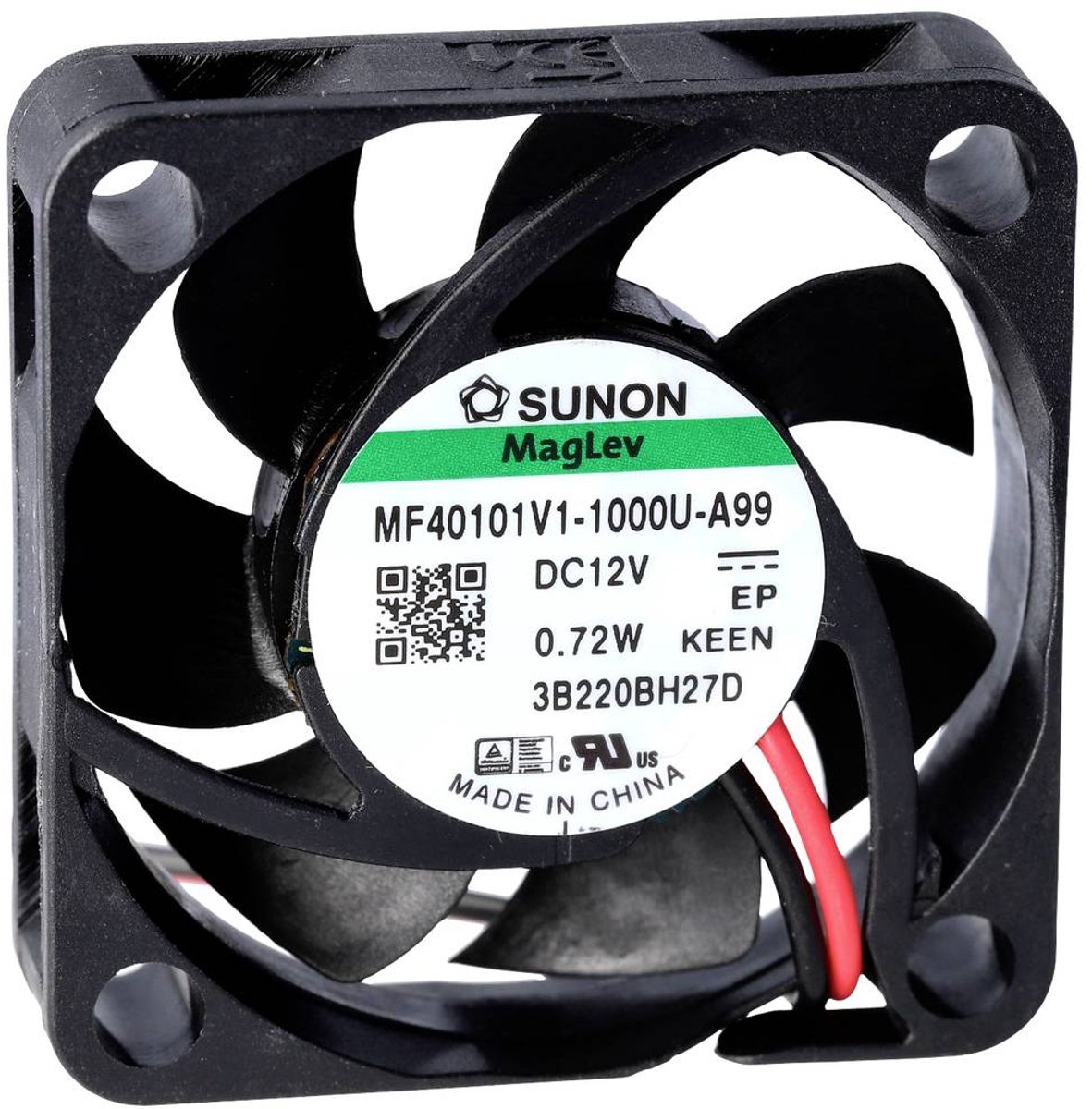 Sunon MF40101VX-1000U-A99 Axiaalventilator 12 V/DC 16.81 m³/h (l x b x h) 10 x 40 x 40 mm