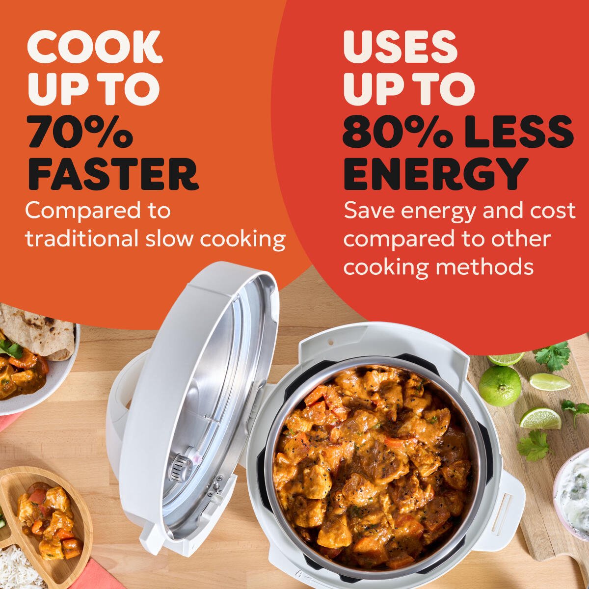 Instant Pot Classic 5,7L Multicooker Sea Salt Wit - 7-in-1 Snelkookpan - Slowcooker - Stomer - Yoghurtmaker - Tot 6 Porties - Tot 70% Sneller Koken – foto 6