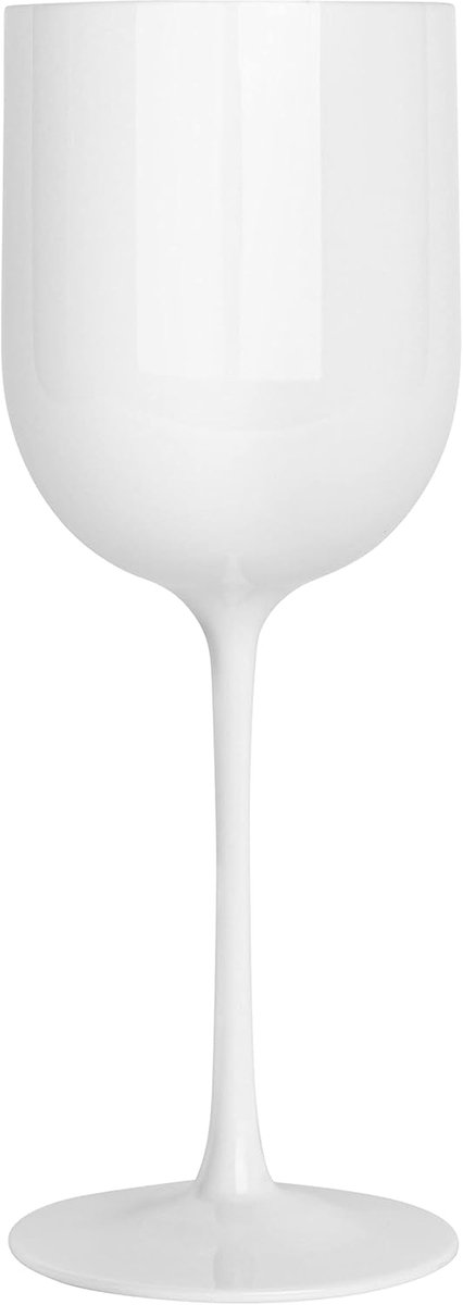 Mmgoqqt 1 Stuks - Champagneglas - Plastic - Wijnglas Feestelijk Drinkgerei - Wit - 480ml