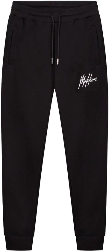 Malelions sport logo joggingbroek in de kleur zwart.